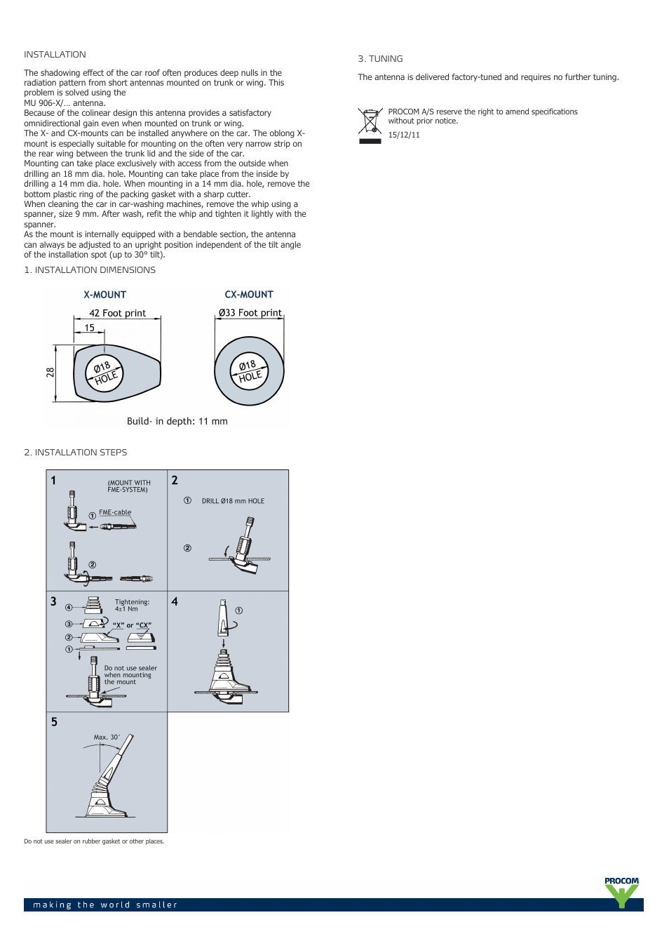 Procom MU 906-x-... User Manual | Page 2 / 2