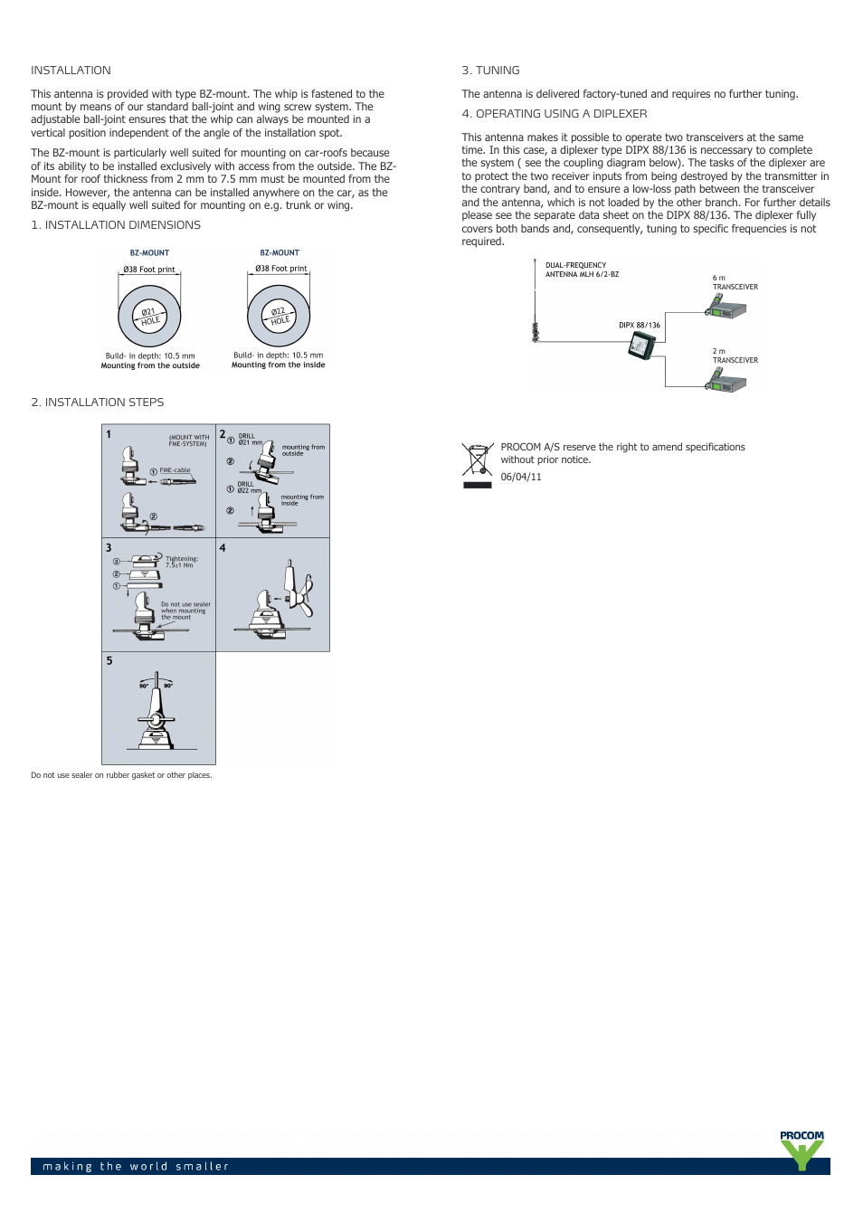 Procom MLH 6-2-bz User Manual | Page 2 / 2