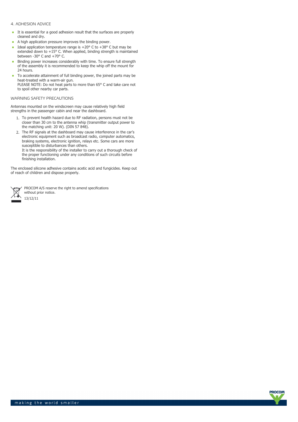 Procom GF RK-900-1800 User Manual | Page 2 / 2