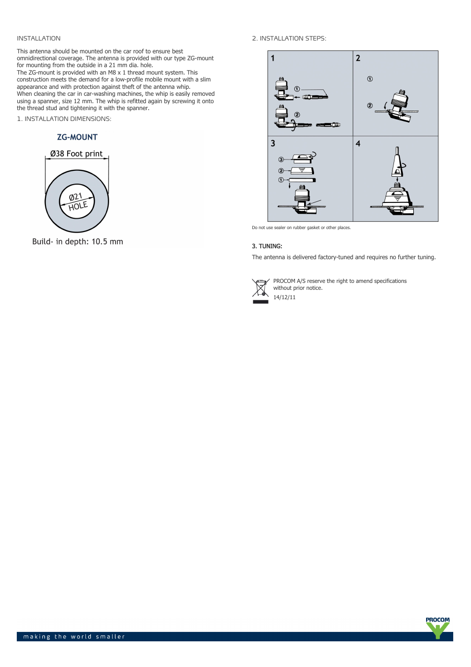 Procom MU 907-zg-... User Manual | Page 2 / 2