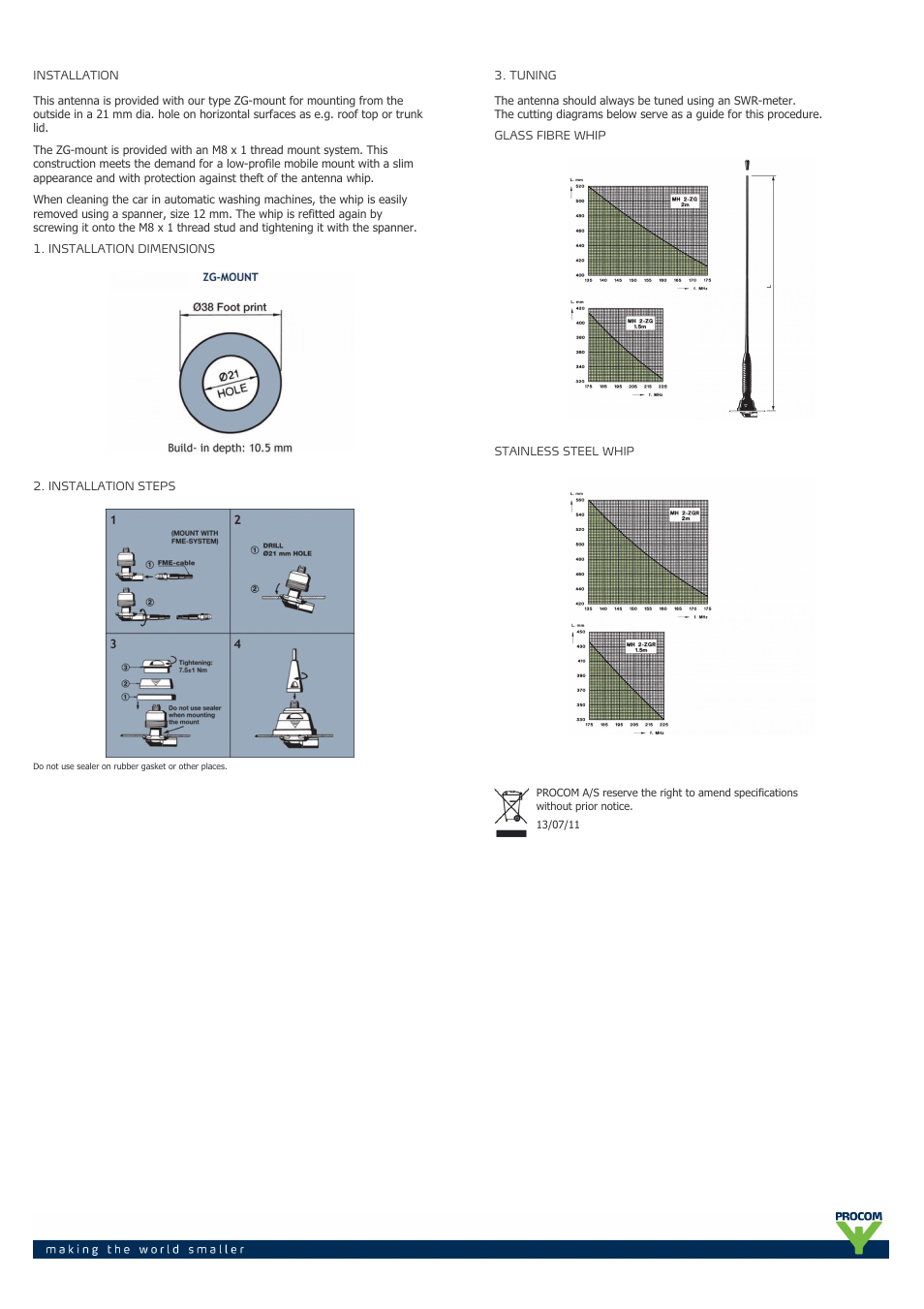 Procom MH 2-ZG User Manual | Page 2 / 2