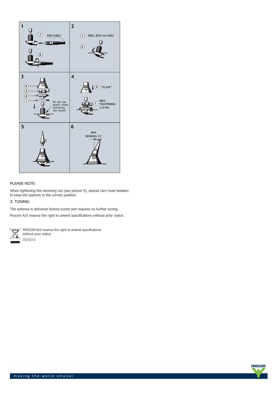 Procom MU 1801-lx User Manual | Page 2 / 2