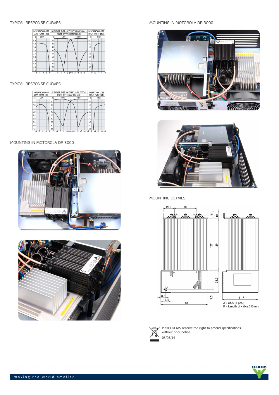 Procom DPF vhf-33-dr-3000 User Manual | Page 2 / 2