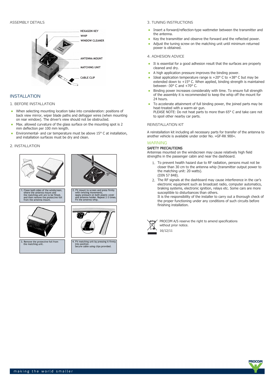 Procom GF 23-3 User Manual | Page 2 / 2