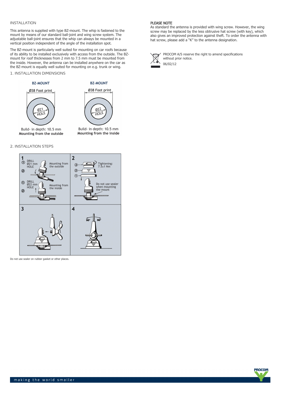 Procom DFSA-4-tetra-bz-bbmu2 User Manual | Page 2 / 2