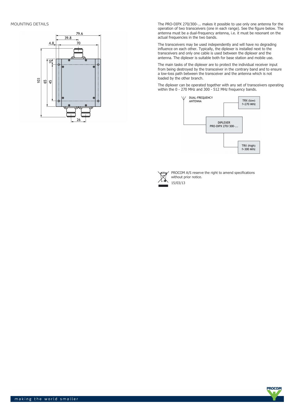 Procom PRO-DIPX 270-300-... User Manual | Page 2 / 2