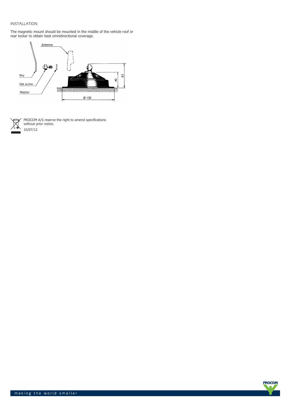 Procom MH-1-mg-gps-160-174 User Manual | Page 2 / 2