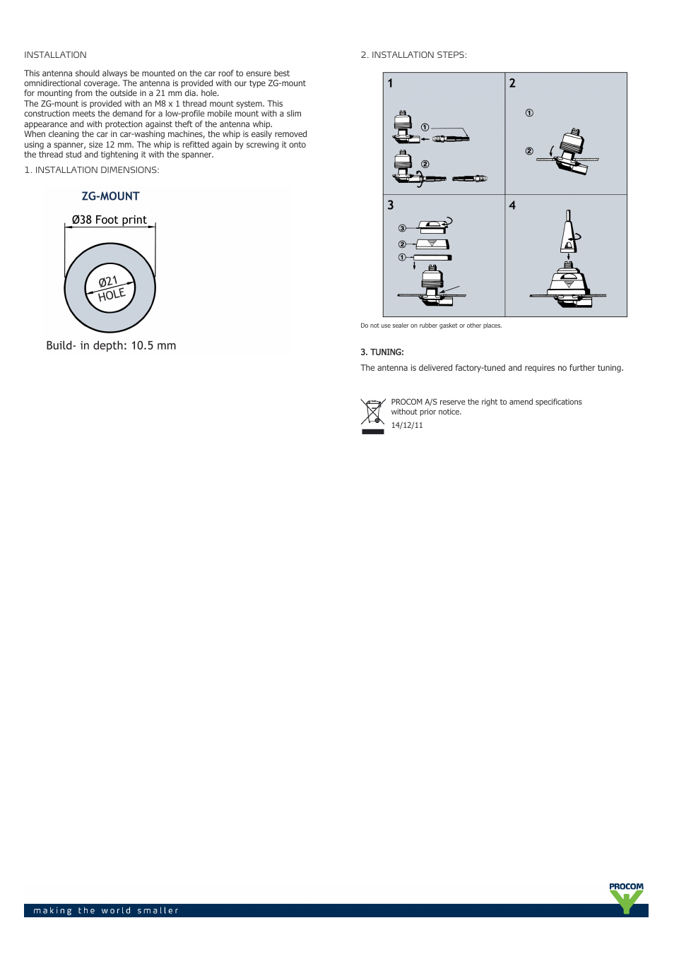 Procom MU 911-zg-... User Manual | Page 2 / 2