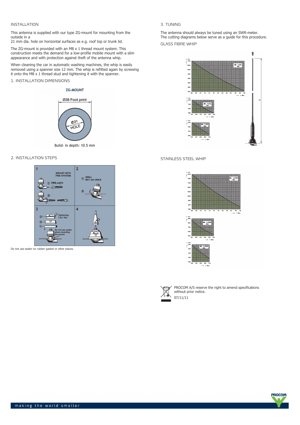 Procom ML 1-ZG User Manual | Page 2 / 2