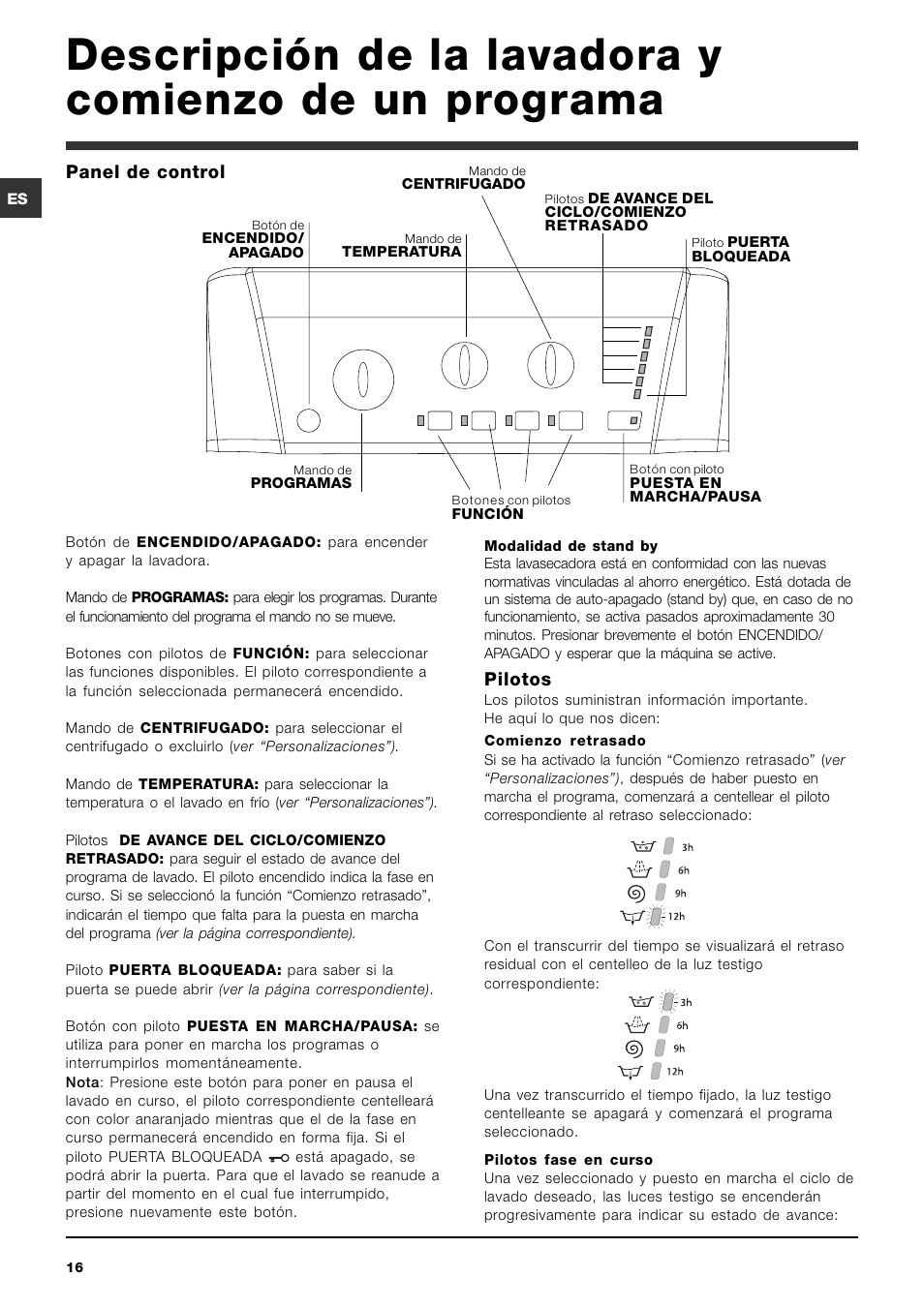 Ariston ARTXL 109 User Manual | Page 16 / 72