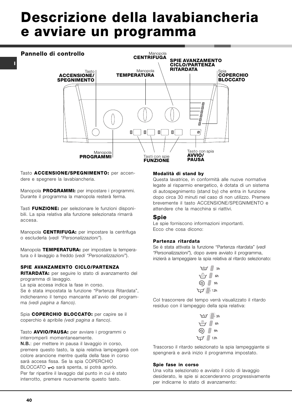 Ariston ARTXL 109 User Manual | Page 40 / 72