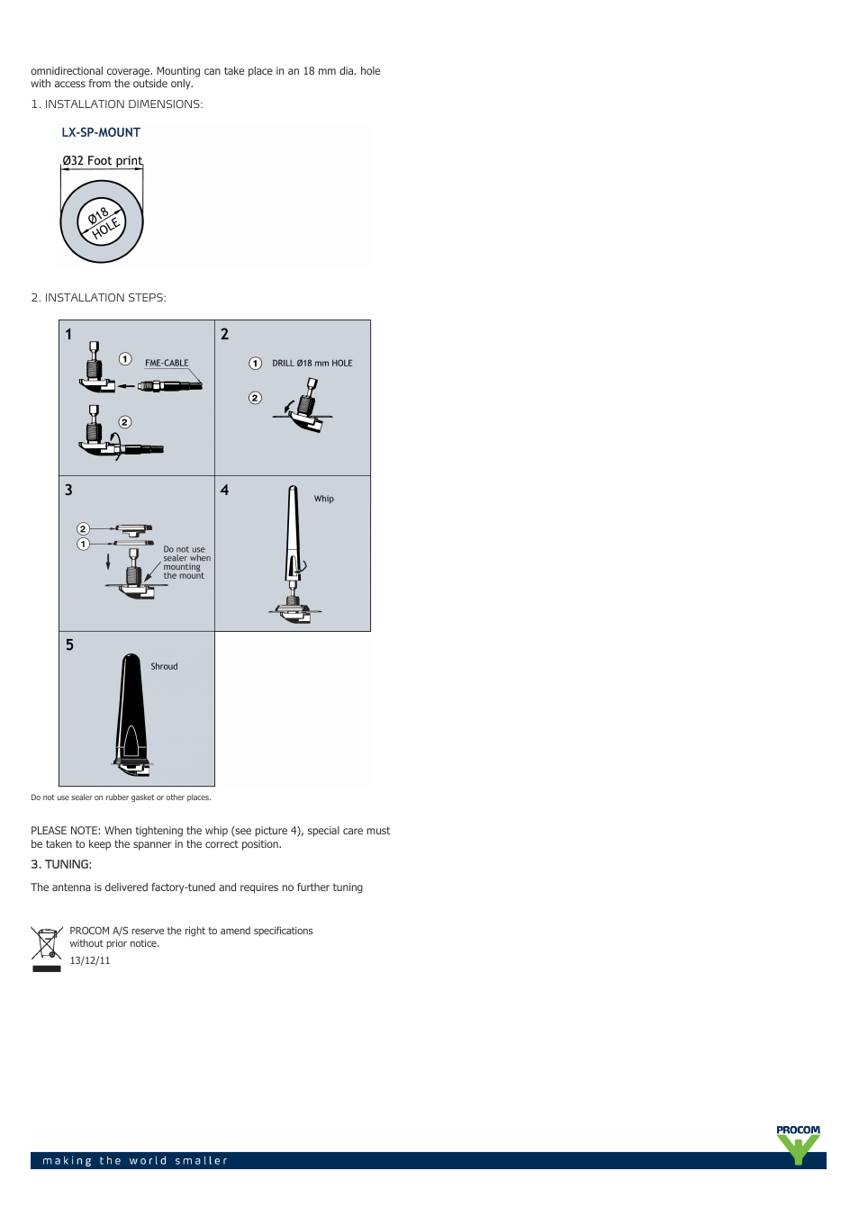 Procom MU 901-1801-lx-sp User Manual | Page 2 / 2