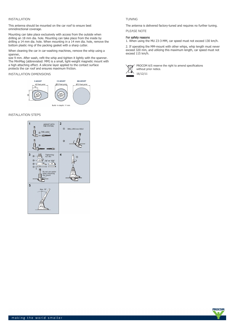 Procom MU 23-3-x User Manual | Page 2 / 2