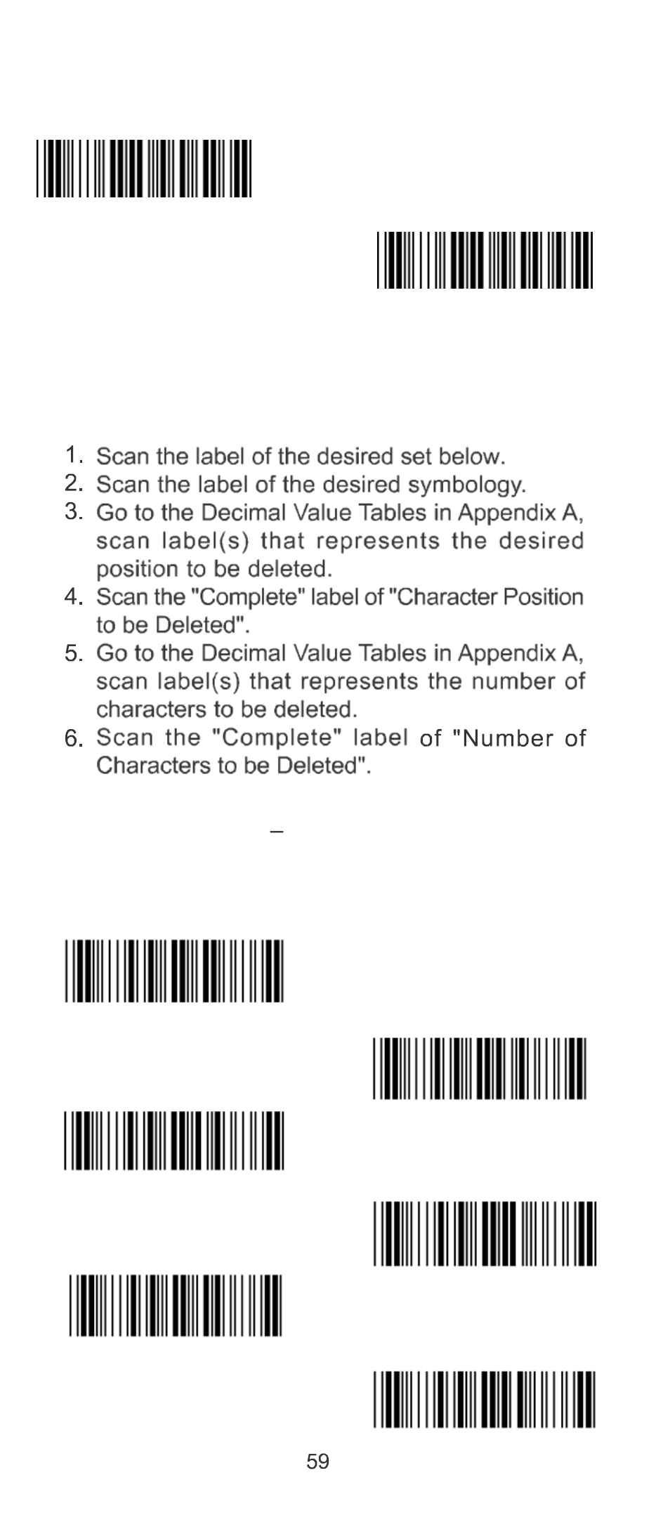 7 reverse output characters 6.8 setup deletion | SCANTECH ID (Champtek company) WD200 User Manual | Page 62 / 81