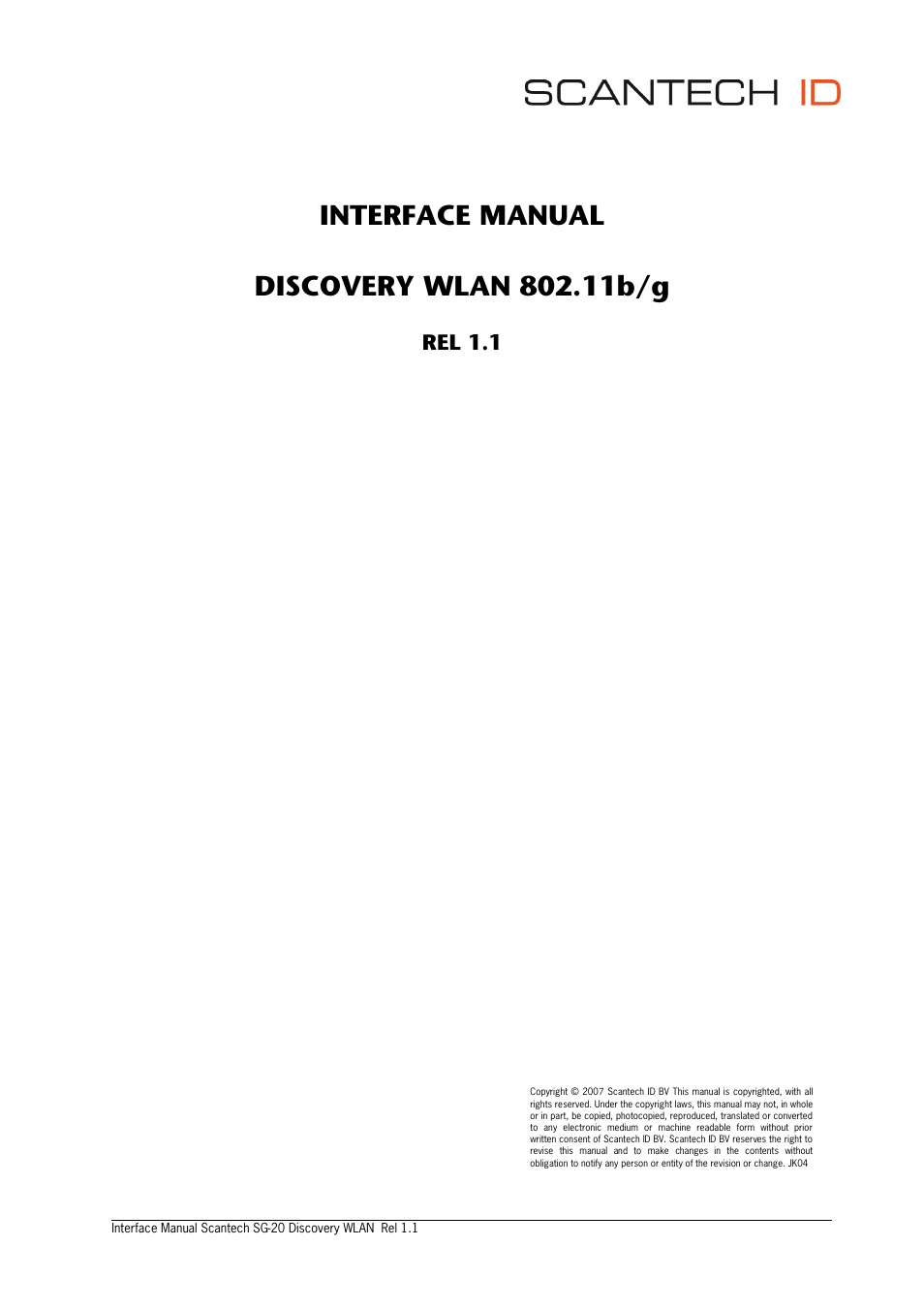 SCANTECH ID (Champtek company) SG20 User Manual | 15 pages