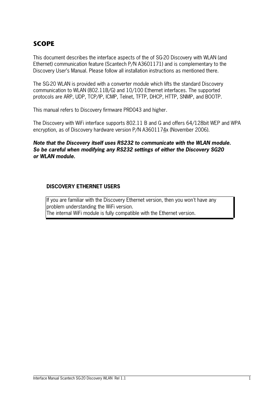 Scope | SCANTECH ID (Champtek company) SG20 User Manual | Page 3 / 15