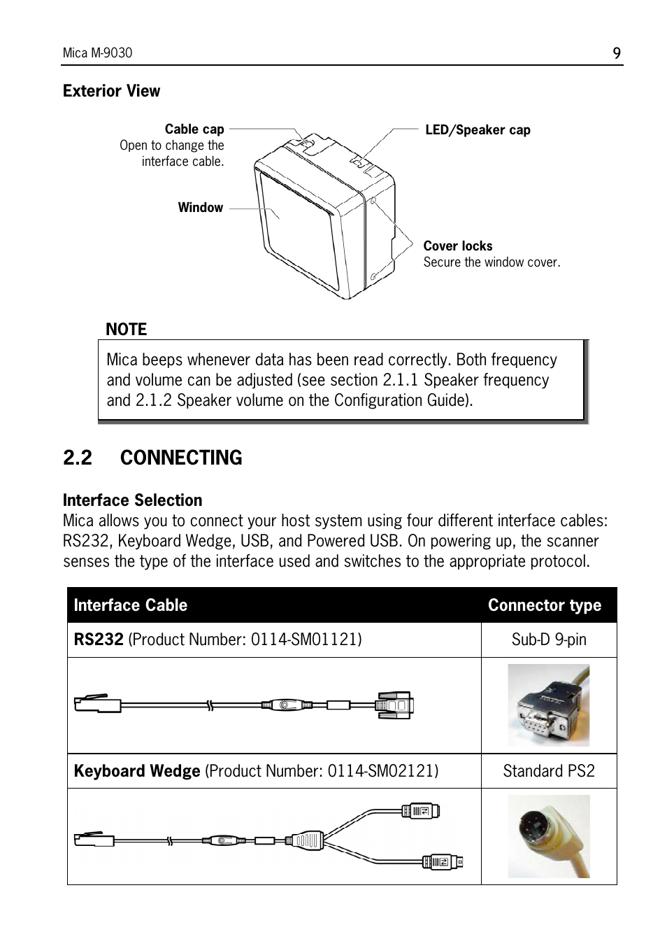 Connecting, 2 connecting | SCANTECH ID (Champtek company) M-9030 User Manual | Page 15 / 36
