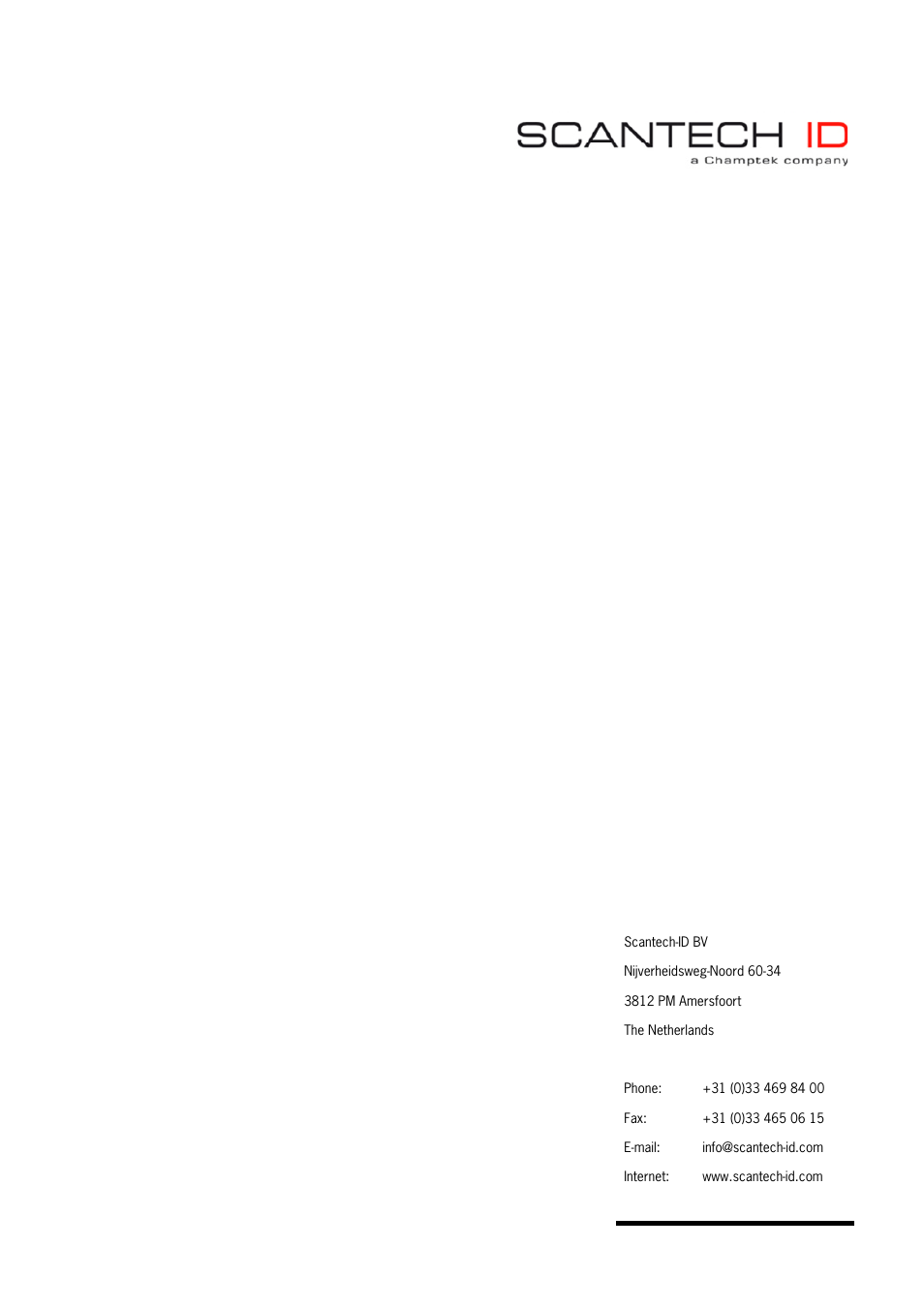 SCANTECH ID (Champtek company) M-9030 User Manual | Page 36 / 36