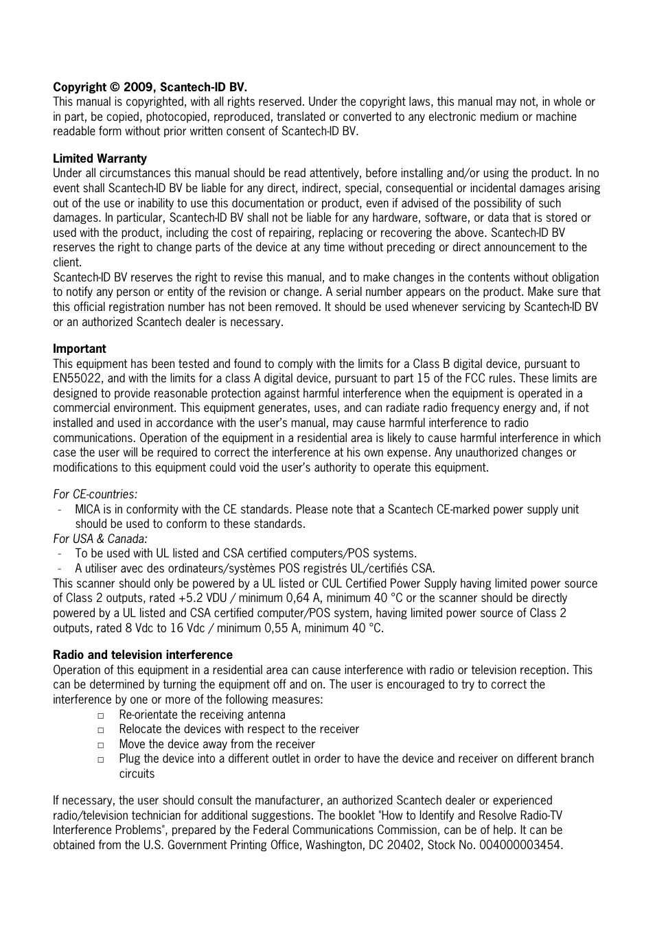 SCANTECH ID (Champtek company) M-9030 User Manual | Page 4 / 36
