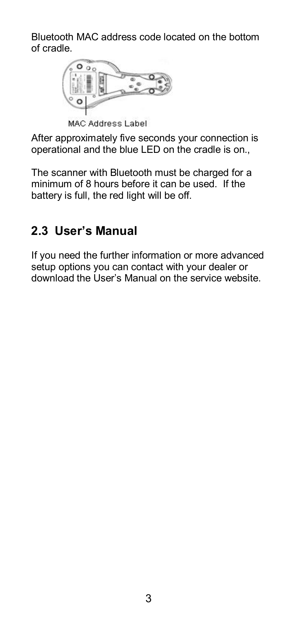3 user’s manual | SCANTECH ID (Champtek company) IG300 User Manual | Page 6 / 22