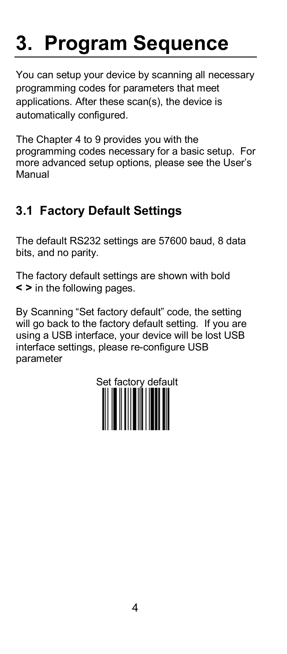 Program sequence | SCANTECH ID (Champtek company) IG300 User Manual | Page 7 / 22