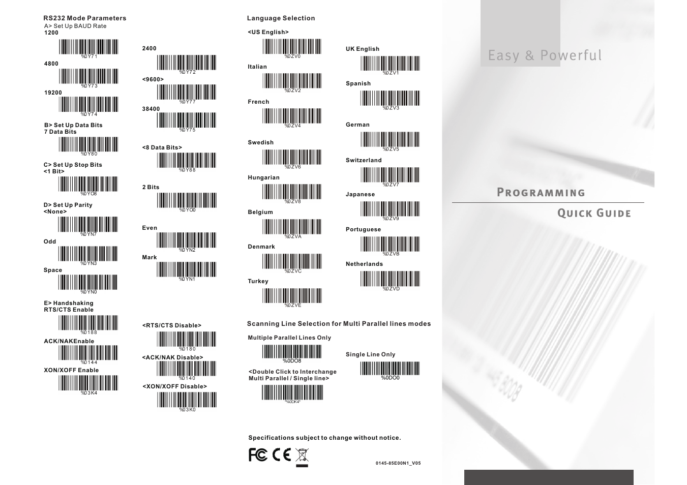 SCANTECH ID (Champtek company) V-1040 User Manual | 2 pages