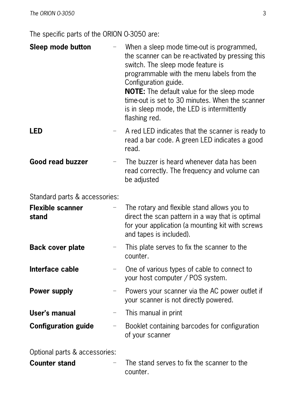 SCANTECH ID (Champtek company) ORION O-3050 User Manual | Page 11 / 41