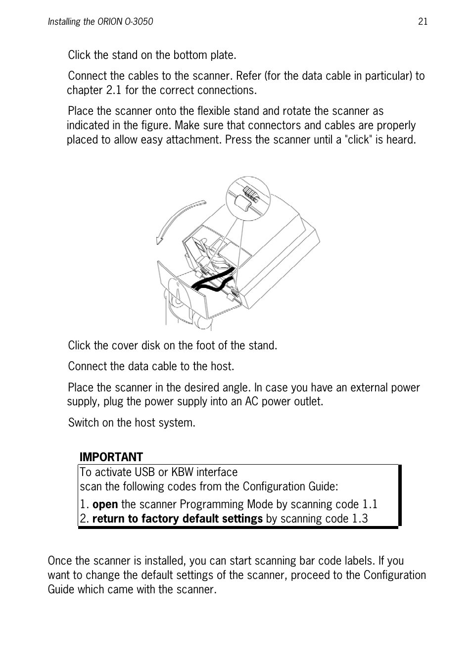 SCANTECH ID (Champtek company) ORION O-3050 User Manual | Page 29 / 41
