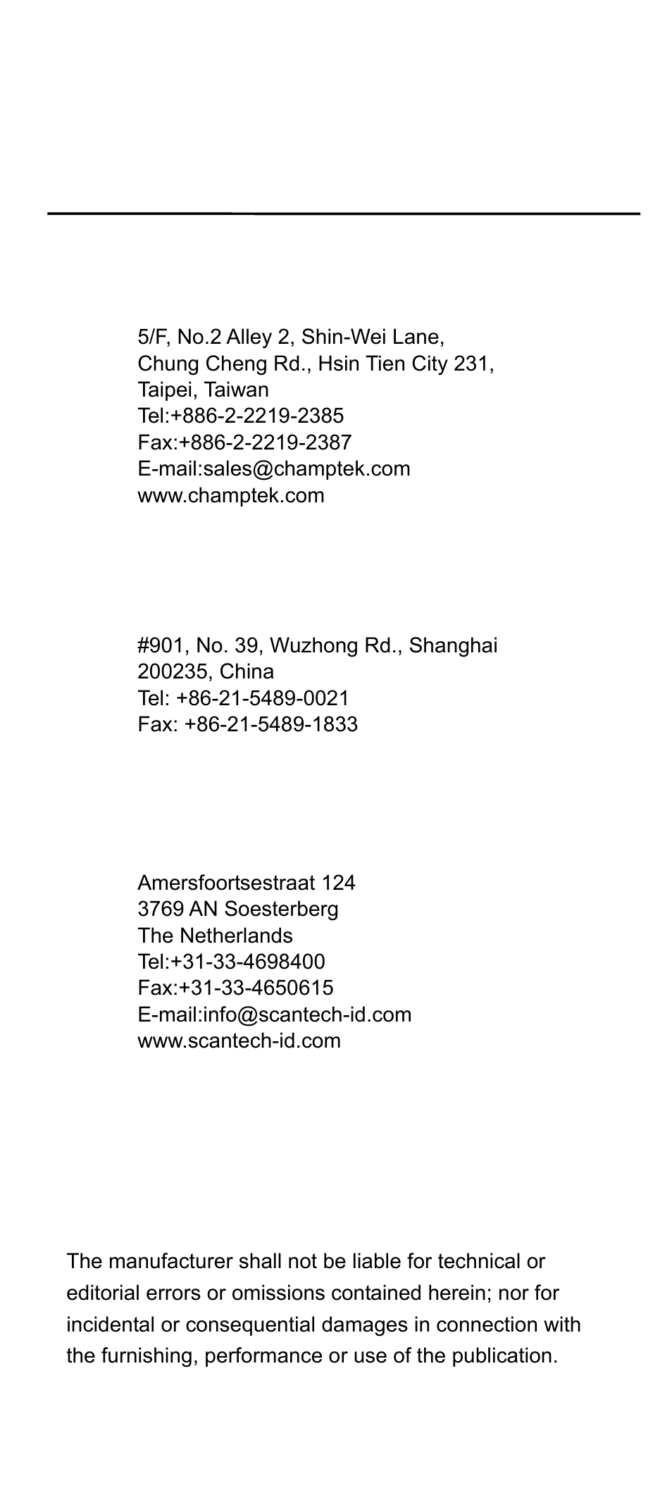 E value your id’s | SCANTECH ID (Champtek company) SG300RFM User Manual | Page 2 / 73