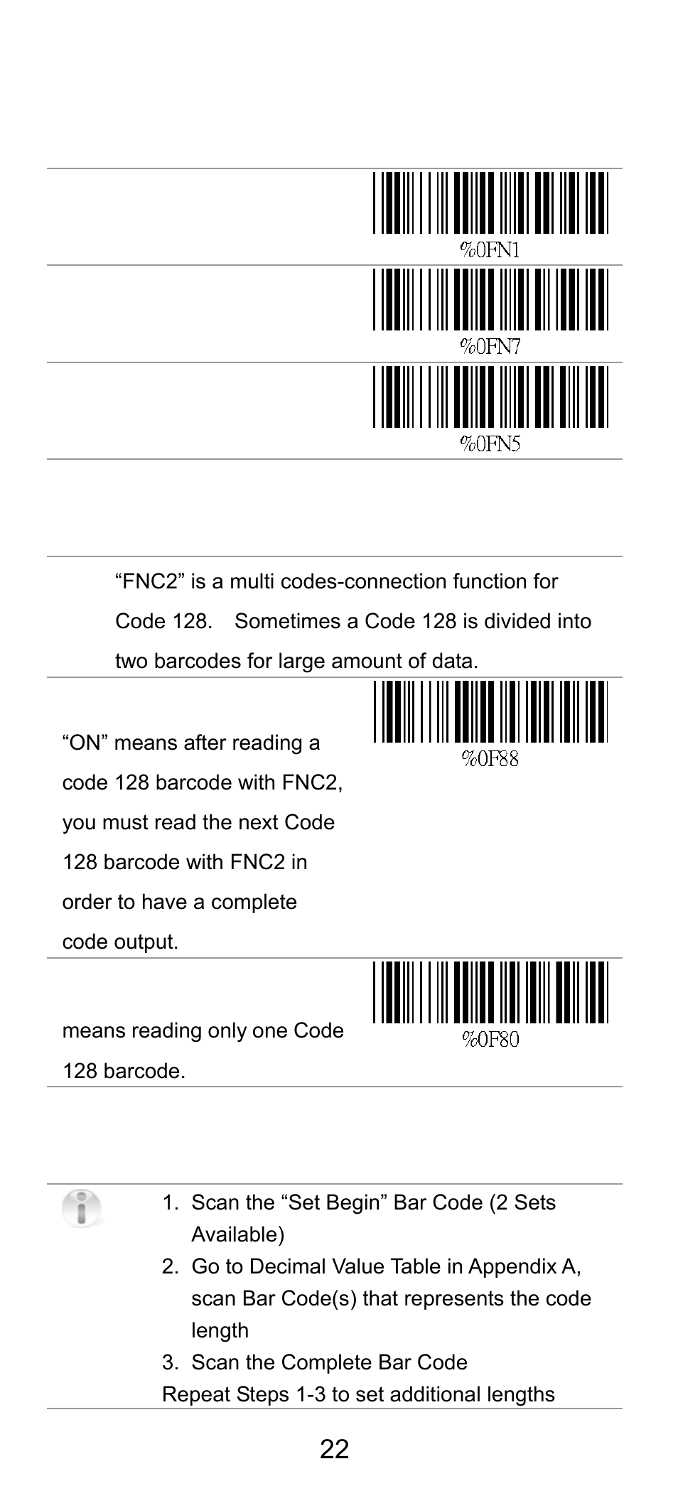 Check digit transmission, Append fnc2, Setup code length | SCANTECH ID (Champtek company) SG300RFM User Manual | Page 26 / 73