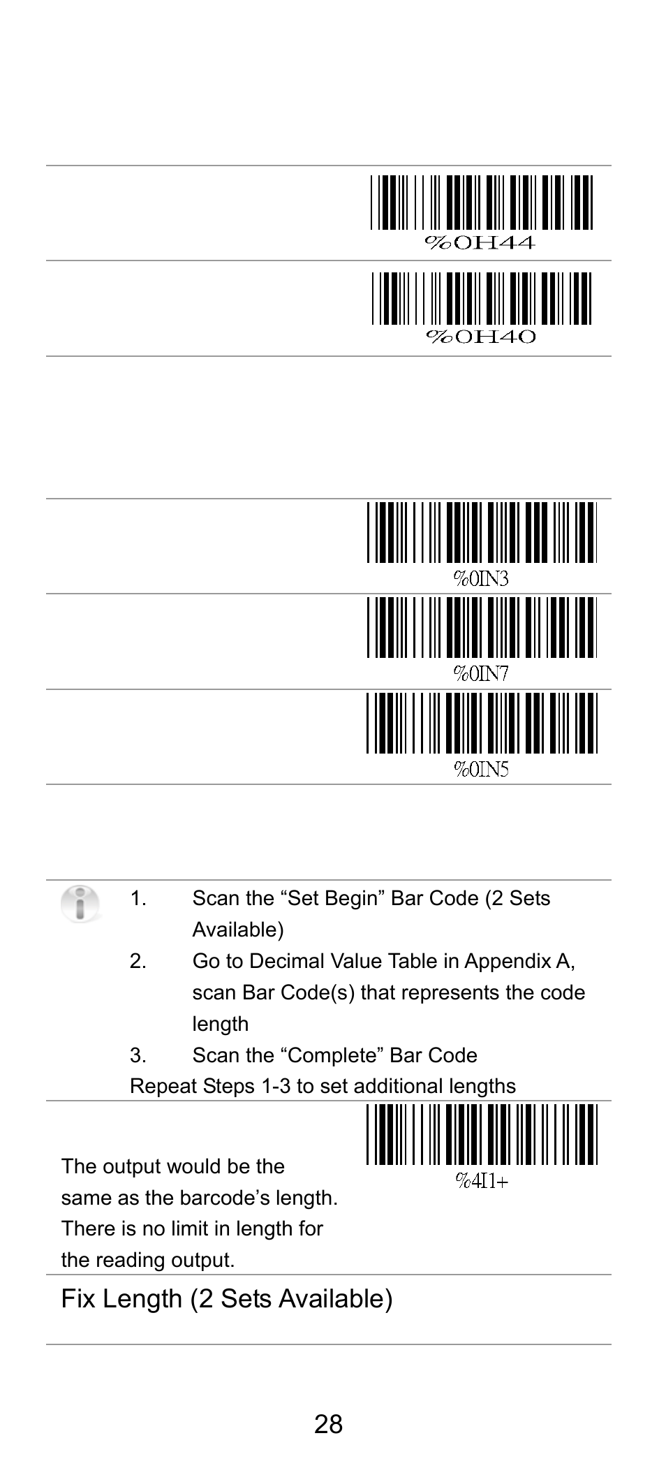 Iata 25, 9 matrix 25, Check digit transmission | Setup code length, Fix length (2 sets available) | SCANTECH ID (Champtek company) SG300RFM User Manual | Page 32 / 73