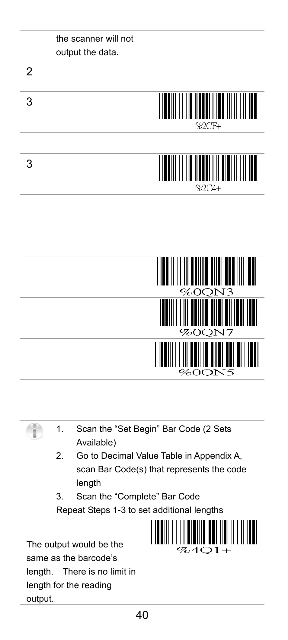 16 lcd 25, Check digit transmission, Setup code length | SCANTECH ID (Champtek company) SG300RFM User Manual | Page 44 / 73
