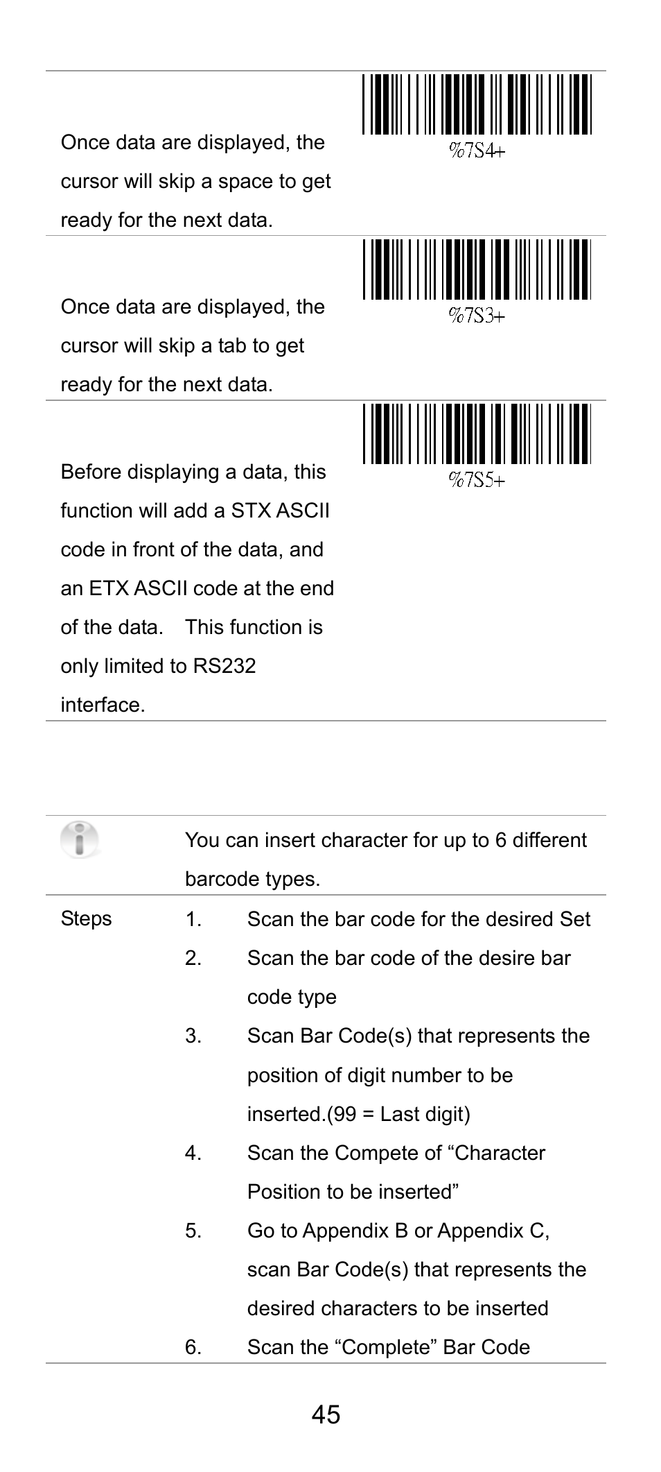 2 insertion data | SCANTECH ID (Champtek company) SG300RFM User Manual | Page 49 / 73