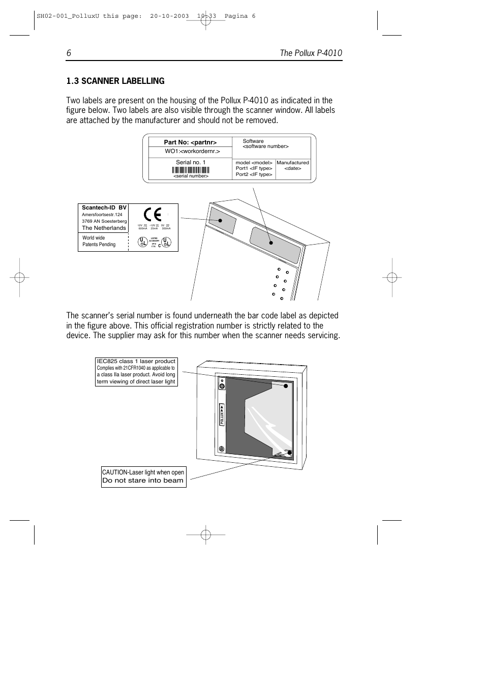 SCANTECH ID (Champtek company) Pollux P-4010 User Manual | Page 12 / 40