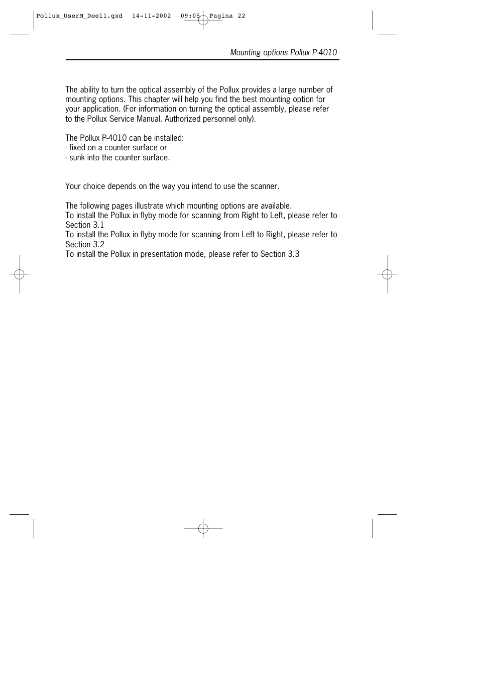 SCANTECH ID (Champtek company) Pollux P-4010 User Manual | Page 24 / 40