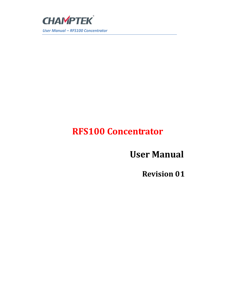 SCANTECH ID (Champtek company) RFS100 User Manual | 14 pages