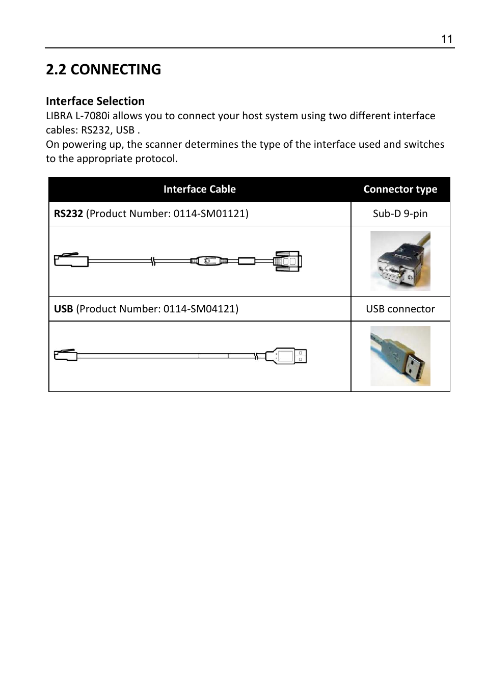 Connecting, 2 connecting | SCANTECH ID (Champtek company) LIBRA L-7080i User Manual | Page 17 / 36