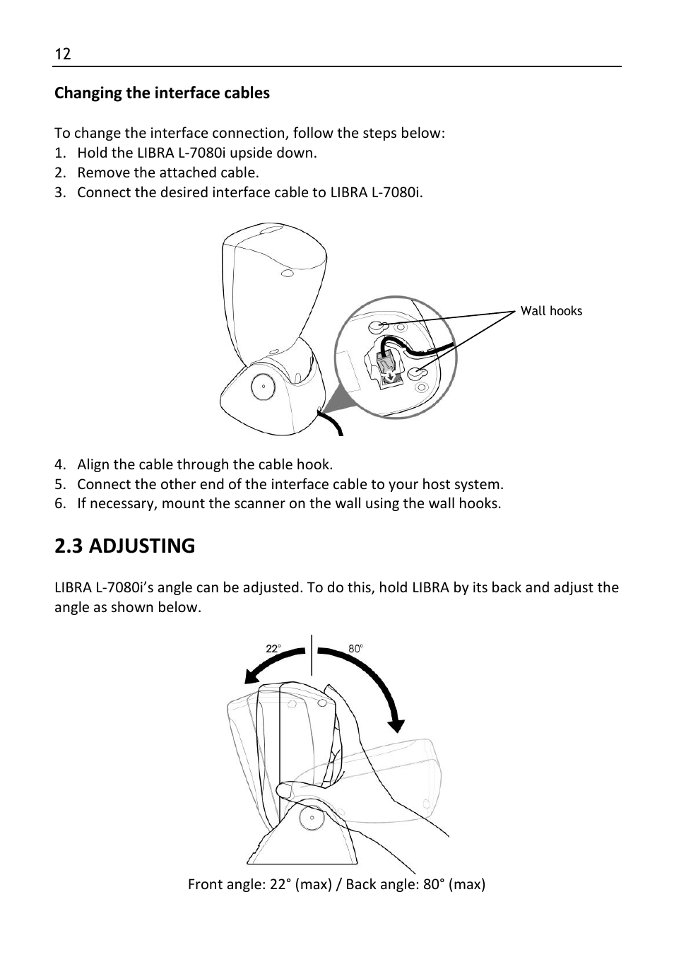 Adjusting, 3 adjusting | SCANTECH ID (Champtek company) LIBRA L-7080i User Manual | Page 18 / 36