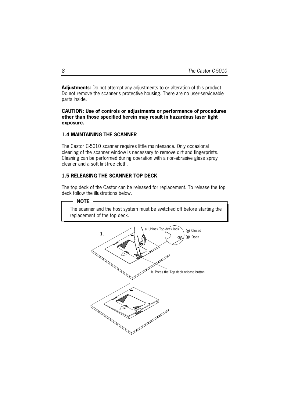 SCANTECH ID (Champtek company) Castor C-5010 User Manual | Page 14 / 28