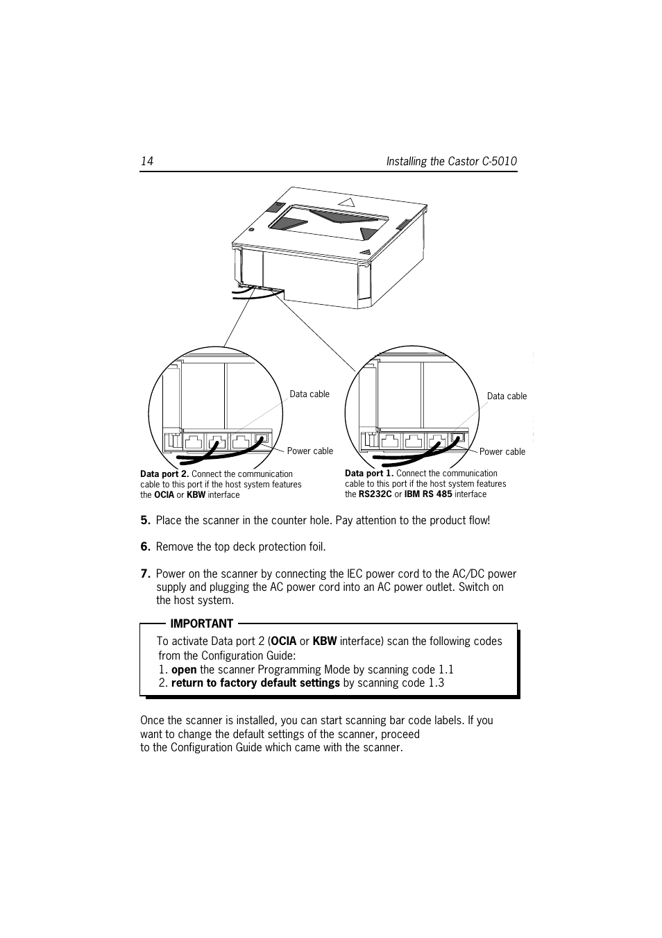 SCANTECH ID (Champtek company) Castor C-5010 User Manual | Page 20 / 28
