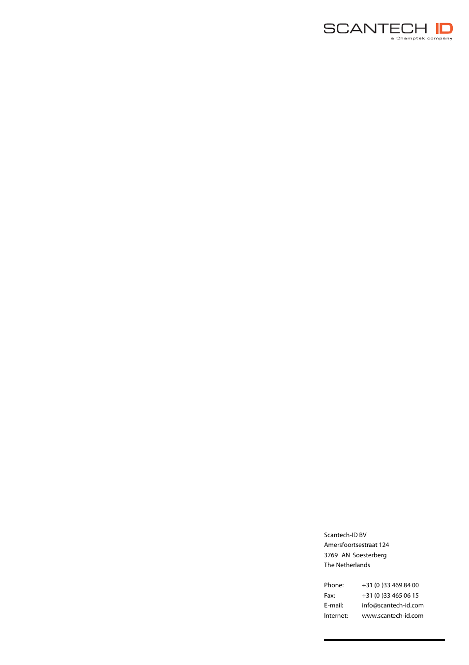 SCANTECH ID (Champtek company) Castor C-5010 User Manual | Page 28 / 28