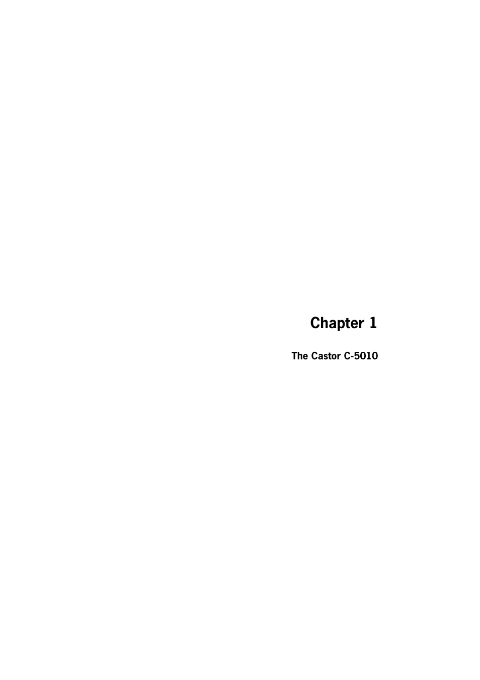 Chapter 1 | SCANTECH ID (Champtek company) Castor C-5010 User Manual | Page 7 / 28