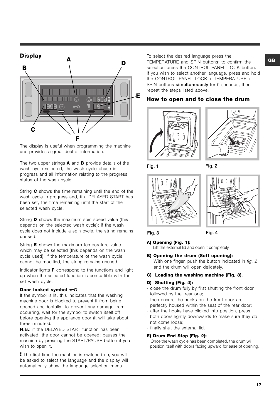 Ariston ARTXD 149 User Manual | Page 17 / 84