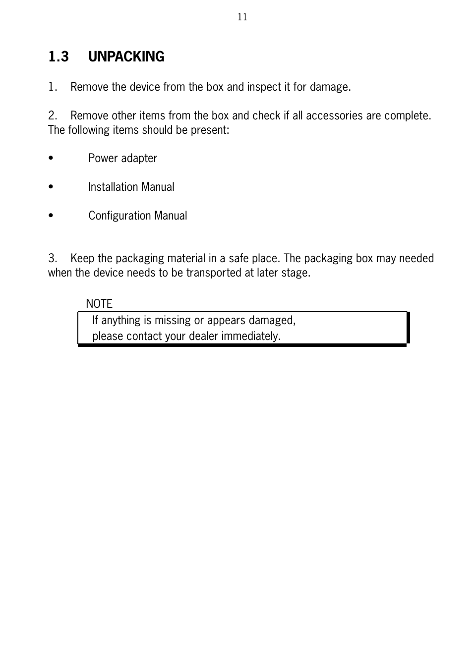 3 unpacking | SCANTECH ID (Champtek company) Scan Kiosk SK-40 User Manual | Page 15 / 40
