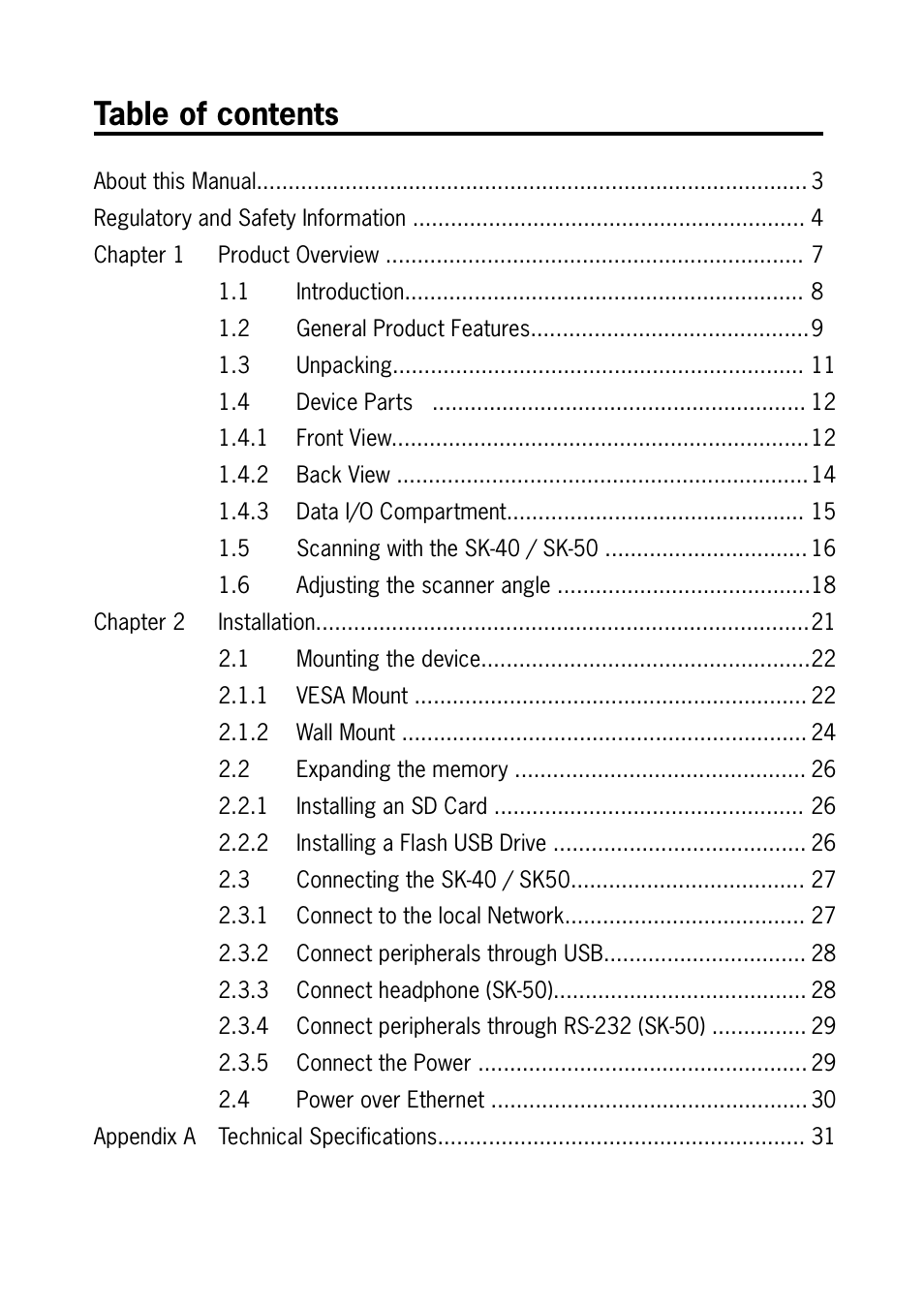 SCANTECH ID (Champtek company) Scan Kiosk SK-40 User Manual | Page 5 / 40