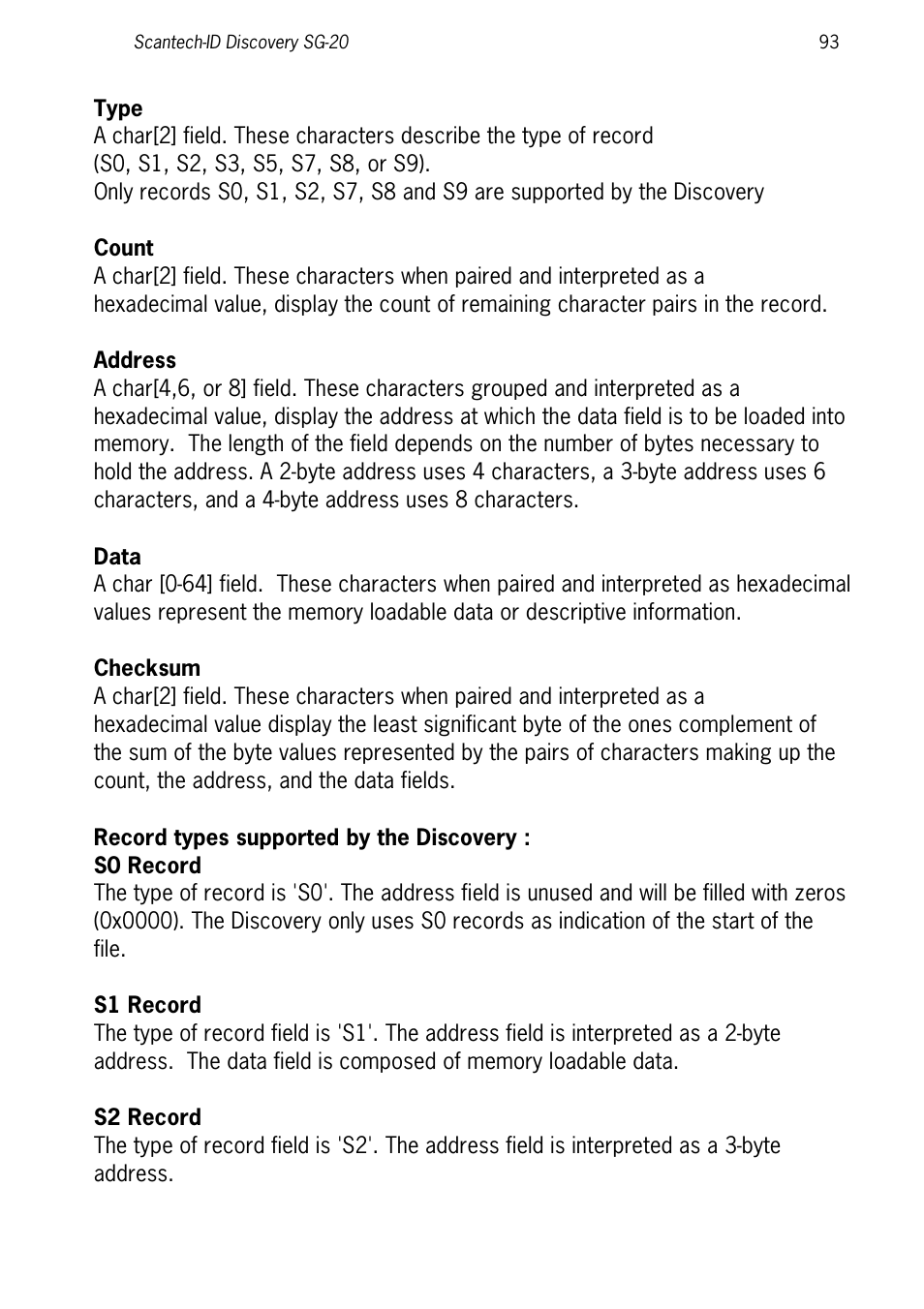 SCANTECH ID (Champtek company) Discovery SG-20 User Manual | Page 101 / 132