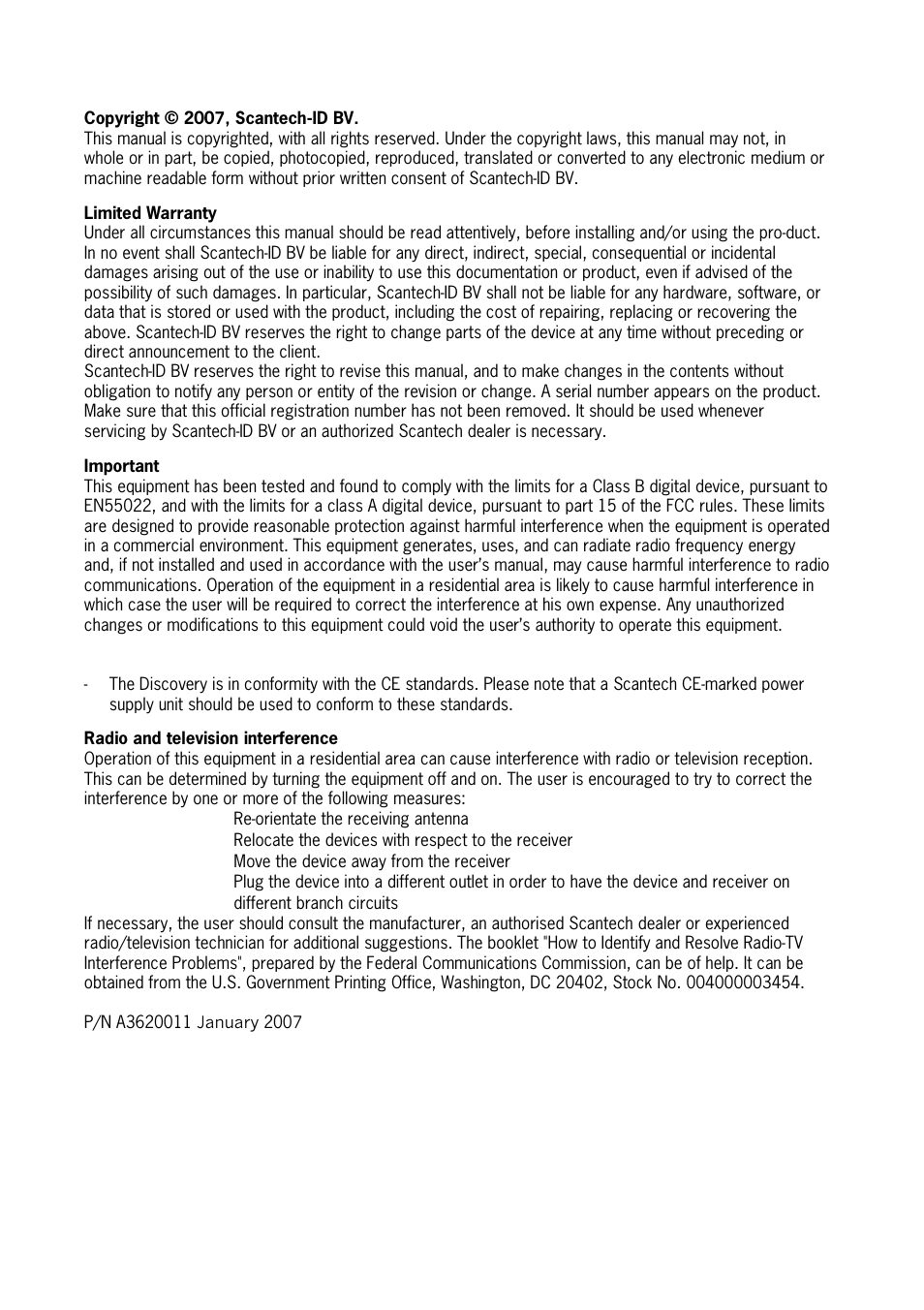 SCANTECH ID (Champtek company) Discovery SG-20 User Manual | Page 4 / 132