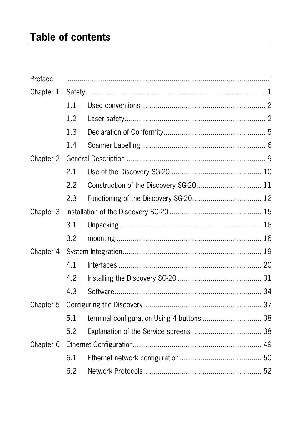 SCANTECH ID (Champtek company) Discovery SG-20 User Manual | Page 5 / 132