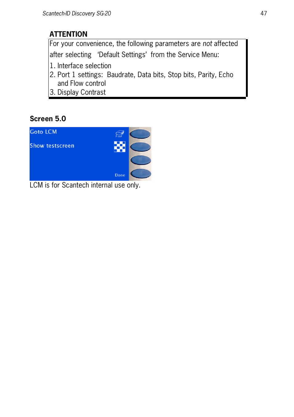 Screen 5.0 | SCANTECH ID (Champtek company) Discovery SG-20 User Manual | Page 55 / 132
