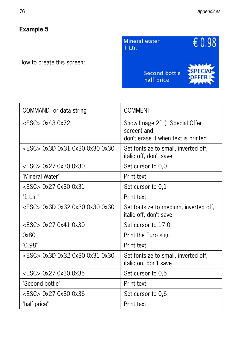 Example 5 | SCANTECH ID (Champtek company) Discovery SG-20 User Manual | Page 84 / 132